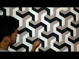 Wall painting 3d design using black spray. Optical Illusion 3d Wall Painting Designs Ideas How To Make Wall Art Decoration Painting With Oil Paints