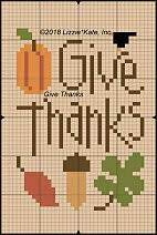 Lizzie kate this page may not contain all items available from lizzie kate. Free Lizzie Kate Cross Stitch Pattern Give Thanks Gt 123stitch
