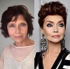 Short Haircut Transformation with Makeup