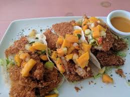 2 tablespoons fresh lemon juice. Best Ever Fish Taco With Mango Ginger Sauce Picture Of Mango Cafe Isla Isla Mujeres Tripadvisor