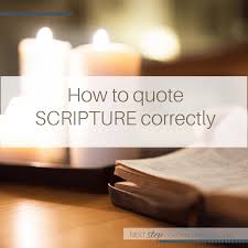 Taking notes in your bible can be intimidating, let alone drawing and. How To Quote Scripture Correctly Next Step Coaching Services