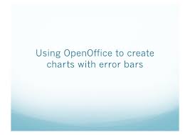 using open office to create charts with error bars