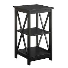 Convenience Concepts Oxford Black End Table 203085 Bellacor Black End Tables Convenience Concepts End Tables