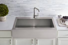 Shop winpro mocha granite quartz 33 x 22 x 10 inch double equal. Kohler Vault Stainless Steel 33 Double Bowl Kitchen Sink With Three Faucet Holes K 3820 3