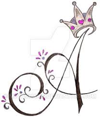 Get 10 credits for $9/month with iconfinder pro. A Initial With Princess Crown Tattoo Princess Crown Tattoos Crown Tattoo Tattoo Lettering