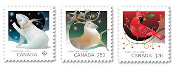 Risultati immagini per CANADIAN CHRISTMAS POSTAGE STAMPS