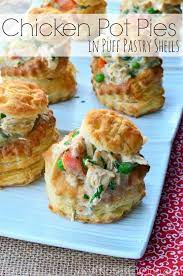 Easy Chicken Pie Recipe Puff Pastry Shells Food Recipes