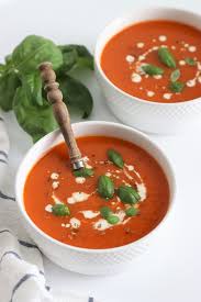 Tomaten Paprika Soep In 2020 Geroosterde Tomaten Tomaten Glutenvrije Hapjes