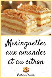 Meringuettes Amandes Noisettes A La Creme Citron La Recette Facile Culture Crunch Recette Gateaux Et Desserts Recette Dessert