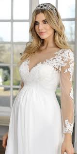 Mit applikation carmen ausschnitt satin kapelle schleppe türkische hochzeitskleider. Schwanger Heiraten Brautkleider Fur Deinen Babybauch