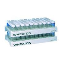 WHEATON® Polypropylene Vial Racks, 50 Positions, 28.1 mm Open ID