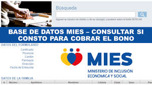 También puedes participar en el whatsapp ecuador. Base De Datos Mies Consultar Si Consto Para Cobrar El Bono