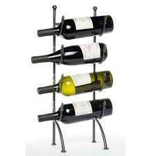 Oenophilia Piccolo Wine Stand 4 Bottle Tabletop Wine Rack Wine Stand Wine Rack Small Wine Racks