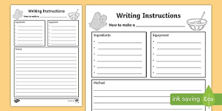This Blank Recipe Worksheet Is A Fun And Practical Way To Involve Students In Writing Instructions This Blank Writing Instruction Teaching Measurement Writing