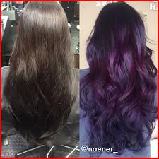 The current dewy pink tones are not only for the fashion savvy. Deep Purple Black Hair Dye