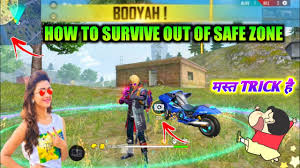 The safe zone appears on the map as a white circle. Free Fire Tips Tricks How To Survive Out Of Safe Zone Wifigamingdost Youtube
