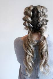 Jumbo Pull Through Braid Pigtails Tutorial Cassie Scroggins Braids For Short Hair Hair Styles Long Hair Styles