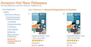 calm not busy book its the top new release on amazon