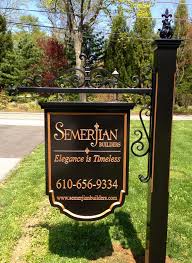 Custom Builder Signs Semerjian Custom Home Builder Signs Mailbox Design Storefront Signs Carved Signs