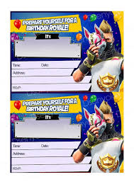 Fortnite Birthday Card Printable Free Printable Fortnite Birthday Party Fortnite Invitation Printable Birthday Invitations Sleepover Birthday Parties Birthday Invitations