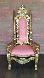 Clearance Lord Raffles Lion Throne Chair Gold Pink Gold Living Room Furniture Gold Living Room Gold Living