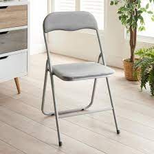 Product title mainstays metal padded folding chair, multiple colors average rating: Luxe Velvet Folding Chair Grey Folding Chair Chair Chair Pads