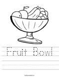 These alphabet coloring sheets will help little ones identify uppercase and lowercase versions of each letter. Fruit Bowl Coloring Page Twisty Noodle