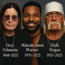 Such a sad week! We lost three unforgettable figures. #RIP Ozzy,  Malcolm-Jamal & Terry Gene (Hulk Hogan). 💔