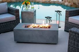Burns liquid propane, rated at up to 50,000 btus of heat. Buy 42 X 20 Rectangular Outdoor Propane Gas Fire Pit Table In Gray Online In Vietnam B08cn8w8sr
