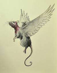 Rats With Wings Jpg 1183 1500 Rats Wings Sketch Animal Art