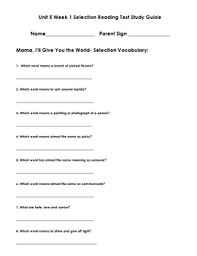 Tests online worksheet for intermediate. Wonders Selection Test Grade 5 Worksheets Teaching Resources Tpt