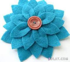 اعمال يدويه من الجوخ صور اعمال فنيه من الجوخ felt flowers felt crafts fabric flowers