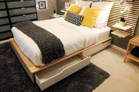 home furniture store modern furnishings decor ikea mandal bed small bedroom simple bedroom