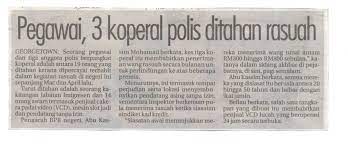 4 rawatan tradisional tok kencana. Rasuah Keratan Akhbar Artikel Berkaitan