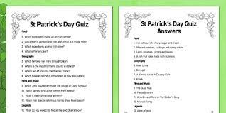 Patrick's day parade annapolis, the capital of maryland, is one of the washi. Care Home St Patrick S Day Quiz