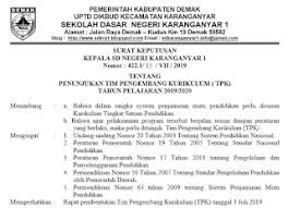 Sk tim pengembang kurikulum mts 2020. Contoh Sk Tim Pengembang Kurikulum Sekolah Munaz Bagus