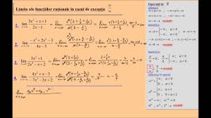 Adresa ta de email nu va fi publicată. Limite Ale Functiilor Polinomiale Exercitii Rezolvate Lic Limitele3 Youtube