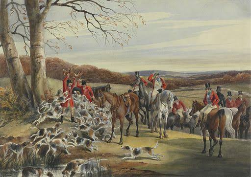 Foxhunting at Melton Mowbray, 1835: The Cream of the Thing free public domain image | Look and Learn