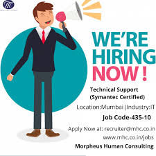 Job Title Technical Support Symantec Certified Job Posting Job Opportunities Job Seeker