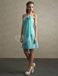 Robe Demoiselle D Honneur Bustier Plissee En Chiffon Bleu Ciel Clair Avec Fl Robe Demoiselle D Honneur Robe De Demoiselle D Honneur Verte Robe Blanche Dentelle
