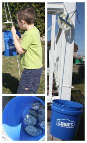 How to make a homemade confettie shooter blower. Homemade Pulley System For Kids Little Bins For Little Hands