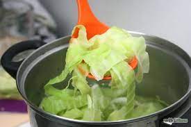 This allows for a gradual, even cook. How To Boil Cabbage Boiled Cabbage Boil Cabbage Recipe Cabbage Recipes