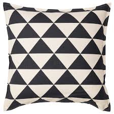 Ikea Johanne Cushion Cover Natural Black The Cushion Cover Is Made Of Ramie A Hard Wearing Natural Material With A Cushion Cover Cushions Cushion Covers