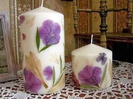 Purchase clear glass lockets from a craft store. Wonderful Diy Decorate Candles With Dry Flowers