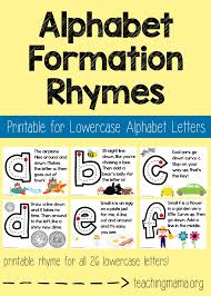 If you want tomatoes, go to t; Lowercase Alphabet Formation Rhymes Teaching The Alphabet Preschool Songs Alphabet Preschool
