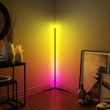 China Night Lighting Modern Simple Led Corner Aluminum Rgb Floor Lamp China Modern Metal Floor Lamp Floor Lamp In Living Room