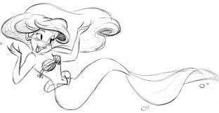 Ariel Steve Thompson C Disney Happy Wednesday Little Mermaid Drawings Mermaid Sketch Disney Drawings