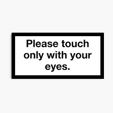 88,803 likes · 186 talking about this · 246,682 were here. Please Touch Only With Your Eyes Gerahmter Kunstdruck Von Asymmetrickid Redbubble
