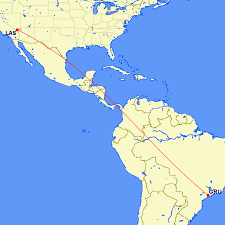 By plane, the shortest flight from los angeles to las vegas is 43 minutes and 236 miles. Latam Is Adding Nonstop Flights Between Sao Paulo Las Vegas One Mile At A Time