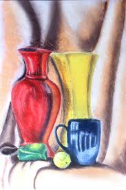 Still Life Painting With Soft Pastel Colour Soft Pastel Art Oil Pastel Colours Pencil Colour Painting